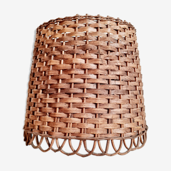 Lampshade in old wicker