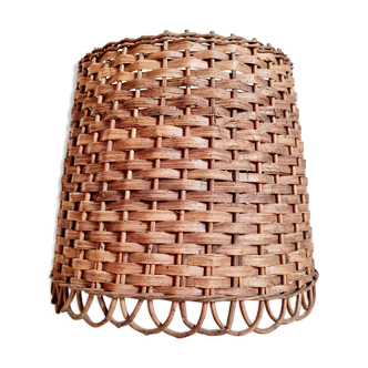 Lampshade in old wicker