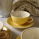 Coffee set 5 yellow cups Villeroy & Boch vintage