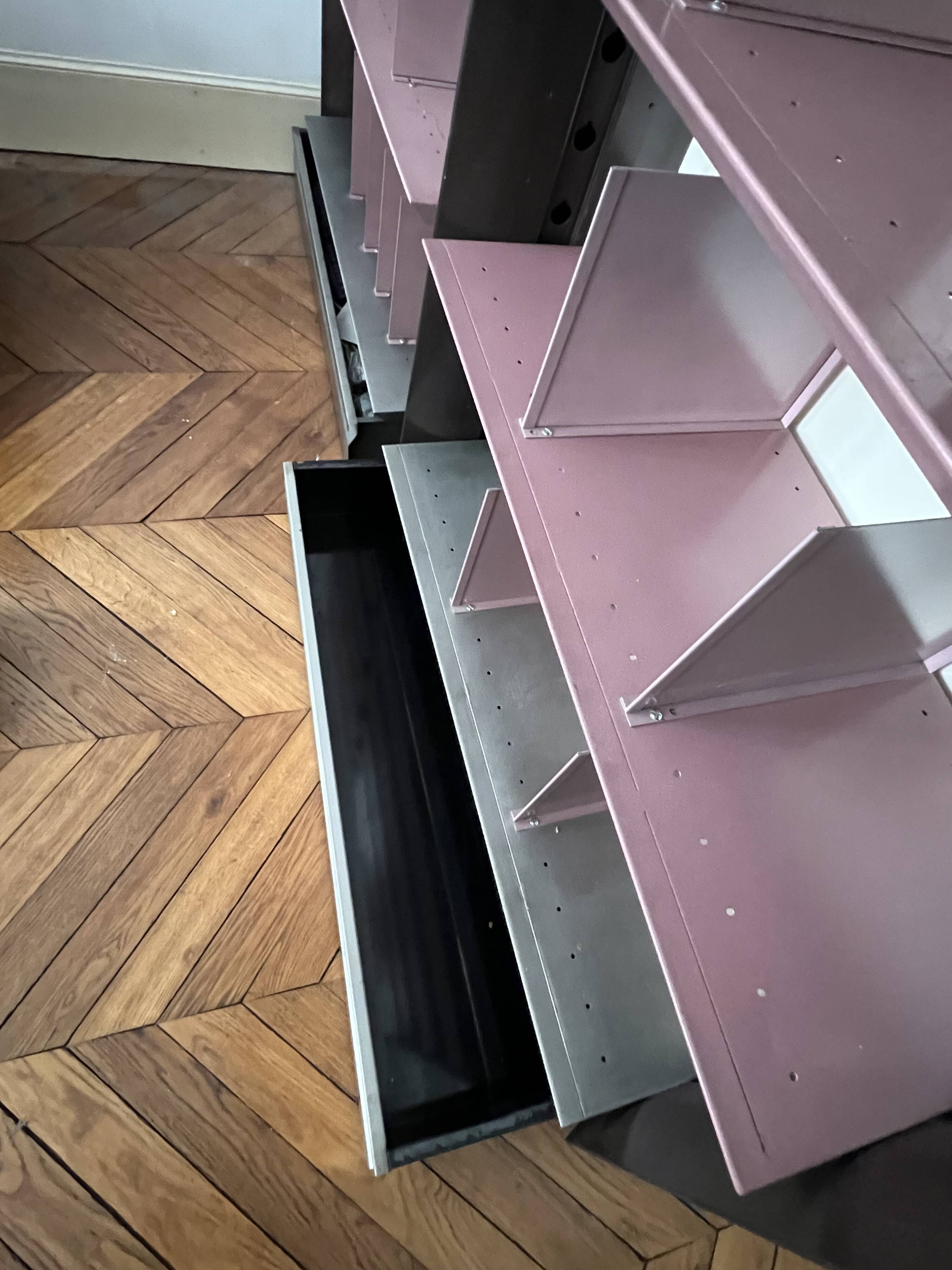 Bookshelf in the style of Roche Bobois.