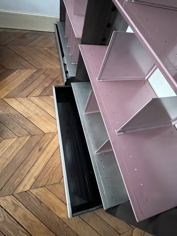 Étagère bibliothèque dans le goût Roche Bobois