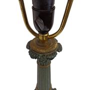 Lampe table française Second Empire, régule et laiton, XIXe