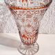 Bohemian glass vase. Czech Republic 1980s.