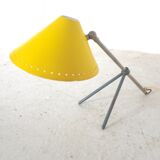 Desk lamp or apply wall Pinocchio Mid-Century yellow by H.Th.J.A. Busquet for Hala, 1953