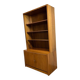 Bibliothèque/vitrine vintage en bois