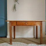 Old wooden farm table