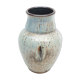Enamelled sandstone vase