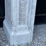 Napoleon III fireplace in Carrara marble