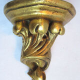 Venetian wall console, sculpted and gilded plaster, Acanthes Napoleon III style