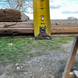 Farm table guinguette and wooden trestles