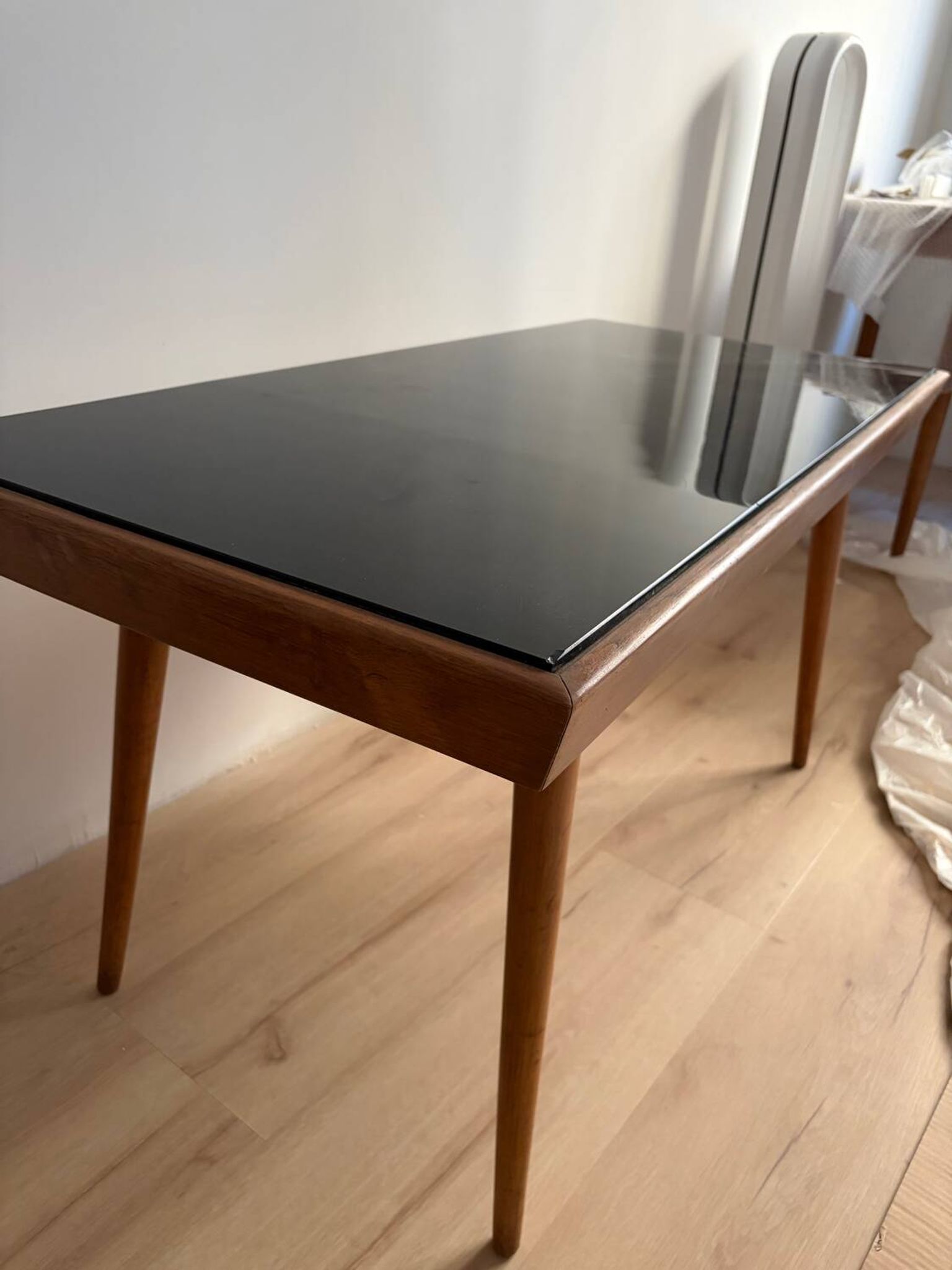Czechoslovak Coffee Table by Jiri Jiroutek Mid-Century in Opax Glass