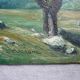 Painting painting on landscape panel signed g cocagne