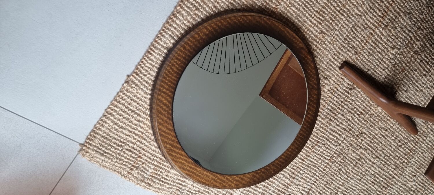 Mirror years 70. Smoked glass