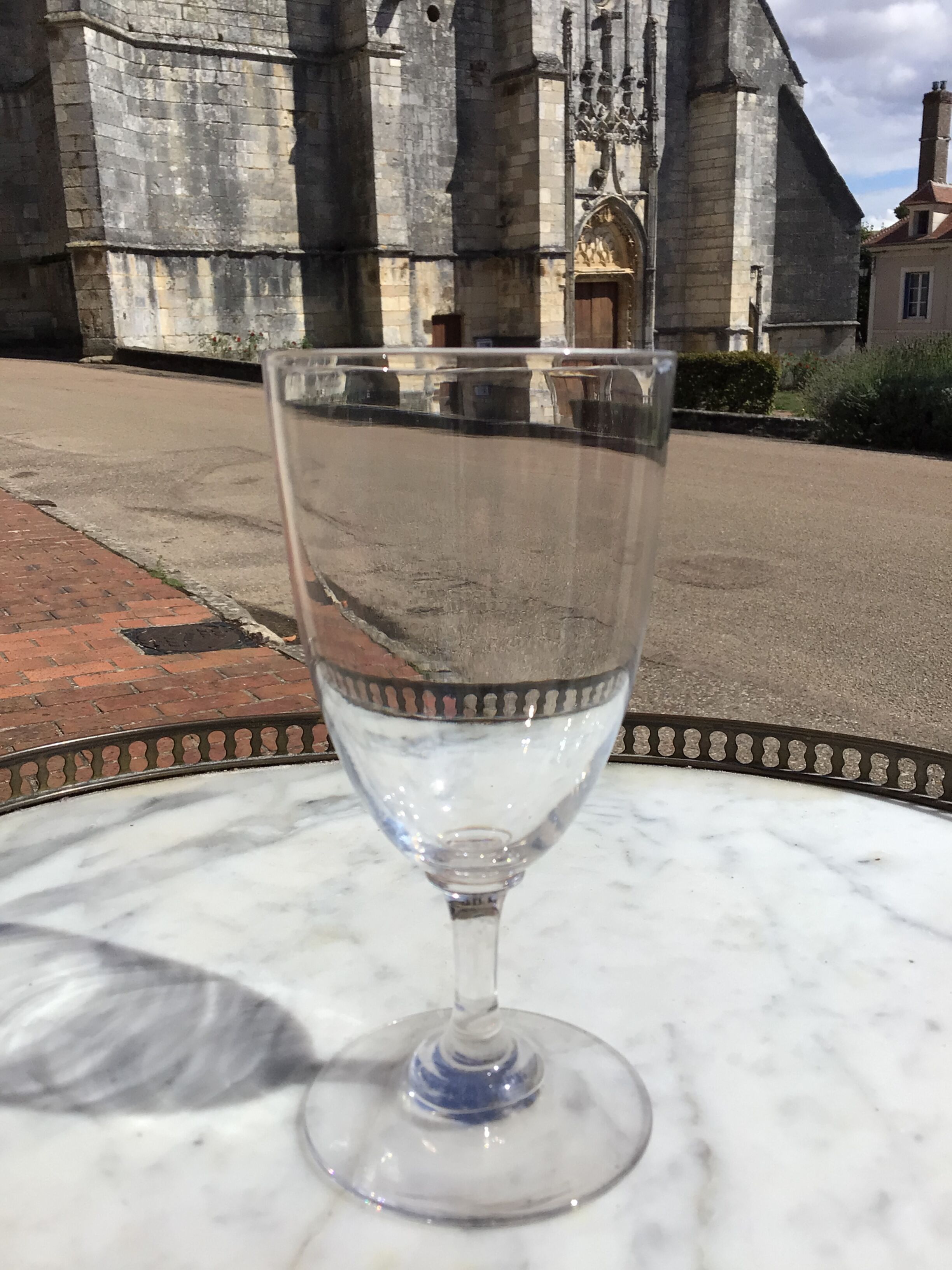 5 crystal water glasses of Baccarat XIXeme-XXeme