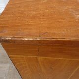 Trompe l'oeil painted store counter pitchpin style