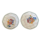 Paire de plats anciens en faïence de Choisy-le-Roi