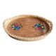 Wood and wicker tray: vintage