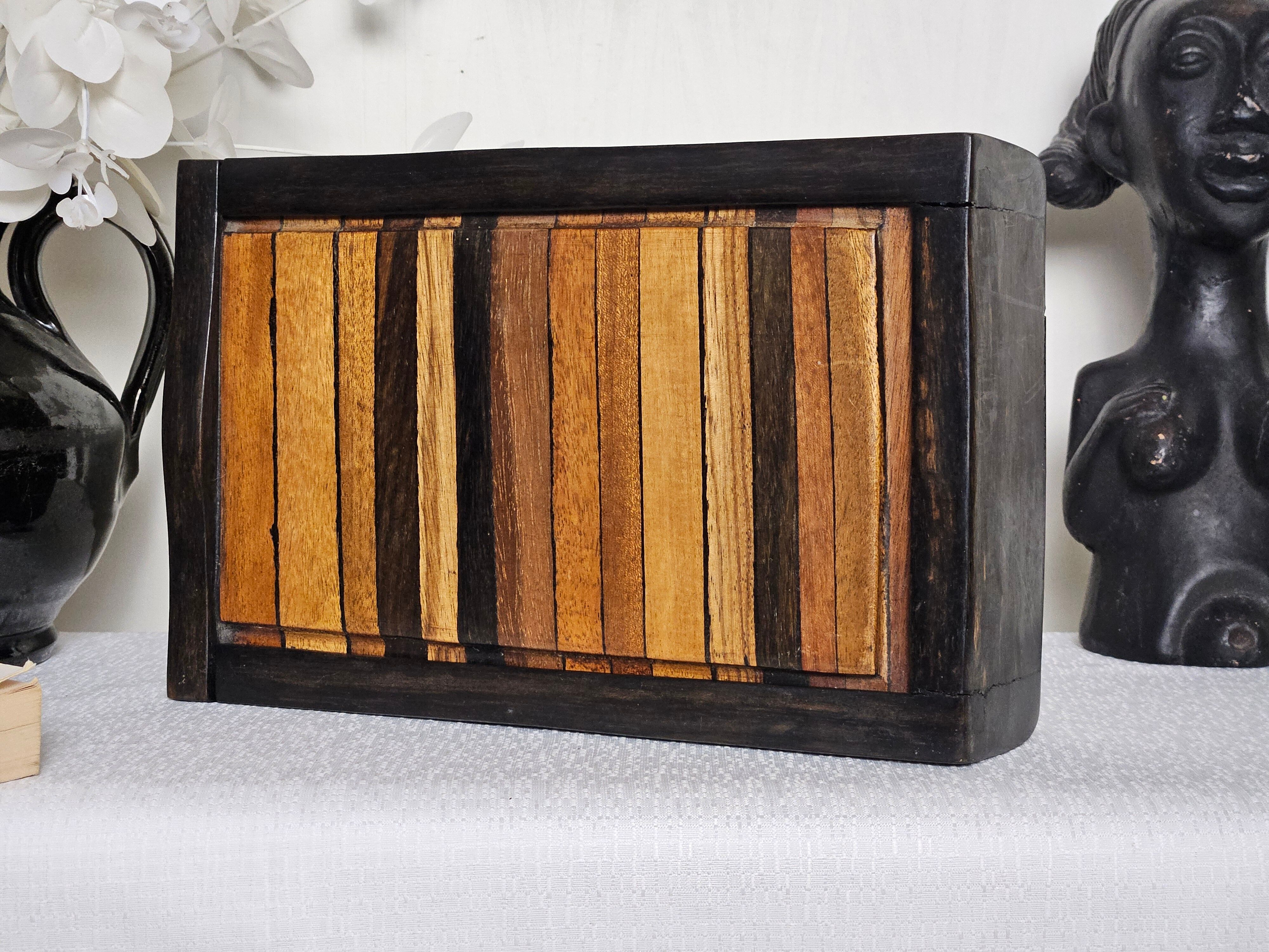 Coffret en ébène de macassar artisanal