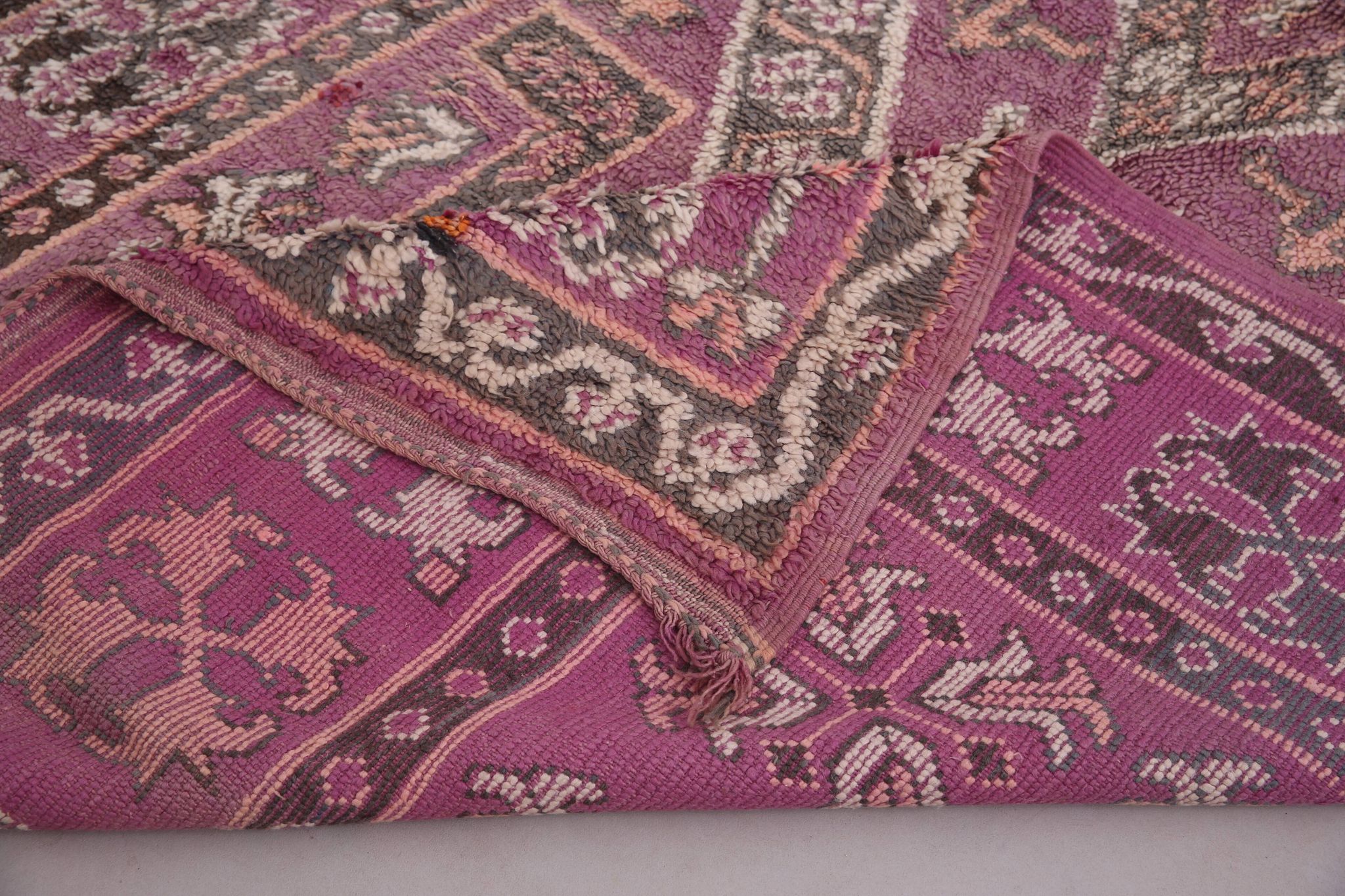 Large Vintage Moroccan Rug 178 x 362 cm - Berber Wool Rug - Handmade Rug
