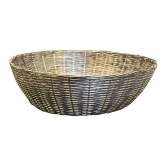 Silver metal basket