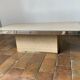 Coffee table and travertine