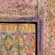 Antique polychrome carved low cabinet in pine – Xinjiang, circa 1900