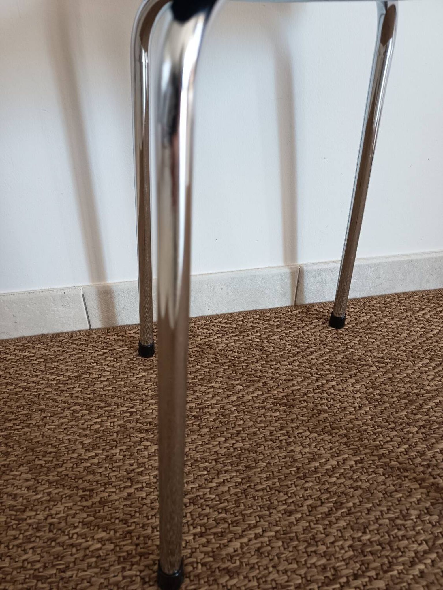 Tabouret vintage tube en acier