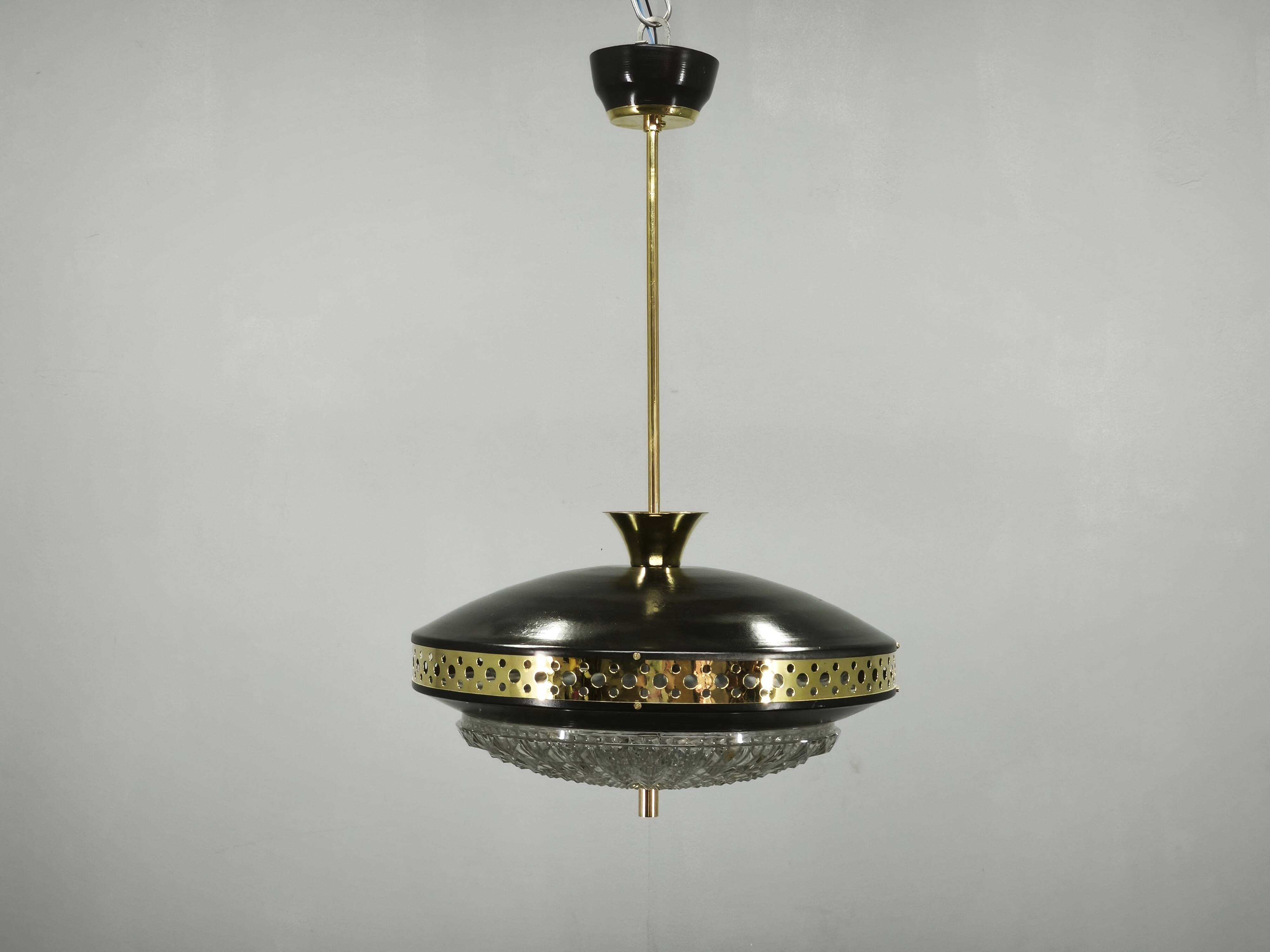 1960s Space Age UFO Pendant Light by Ludib Bratislava, Czechoslovakia