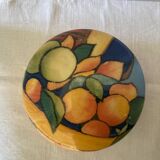 Limoges porcelain bonbonnière with a mango design.