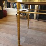 Table basse en marbre et laiton style Louis XV