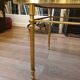 Table basse en marbre et laiton style Louis XV