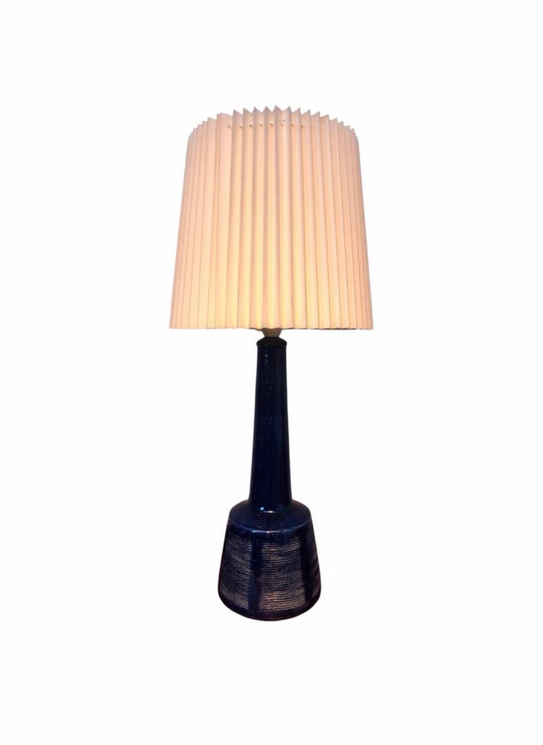 Vintage Pottery Table Lamp by Palshus for Le Klint of Denmark