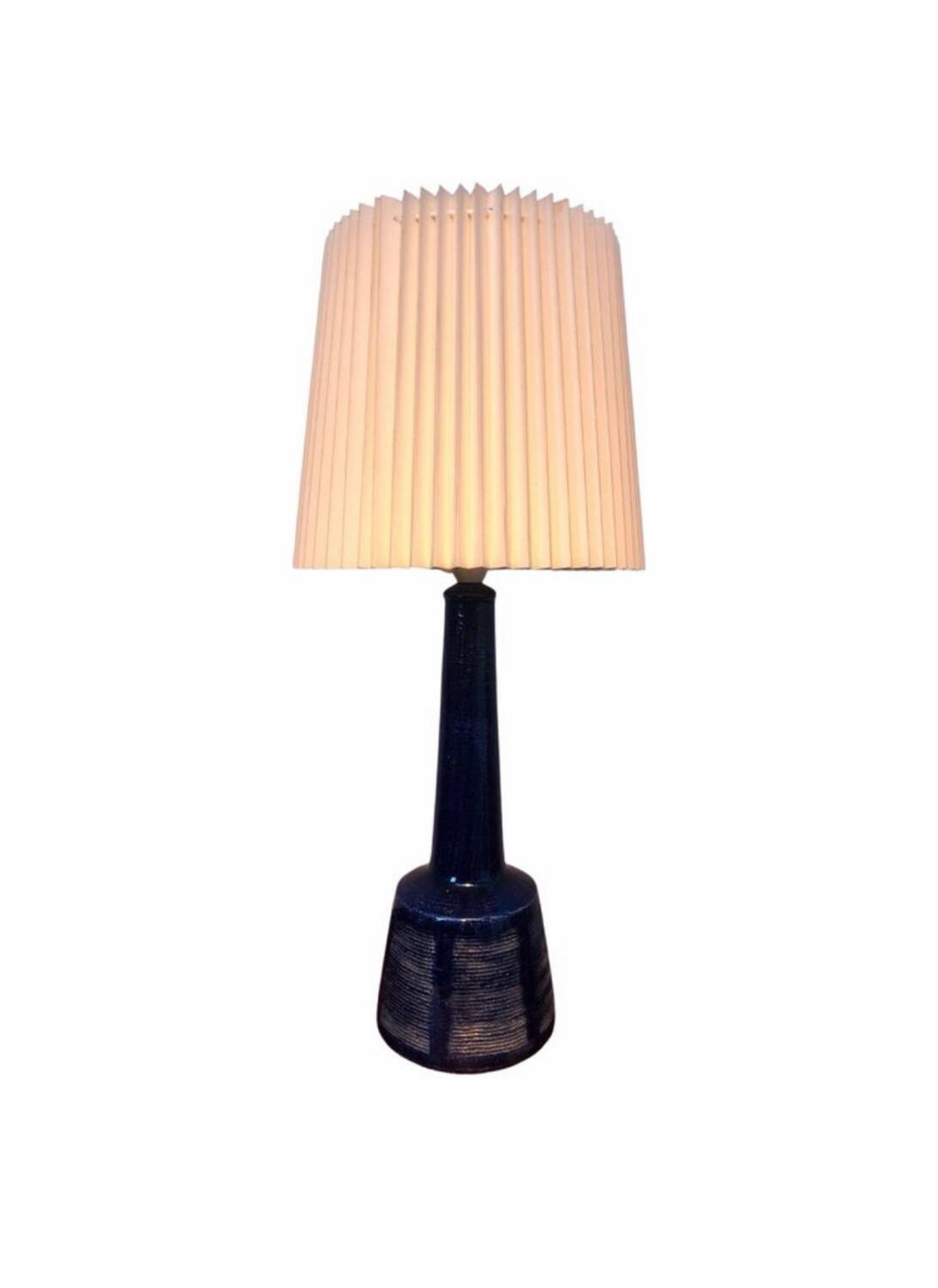 Vintage Pottery Table Lamp by Palshus for Le Klint of Denmark