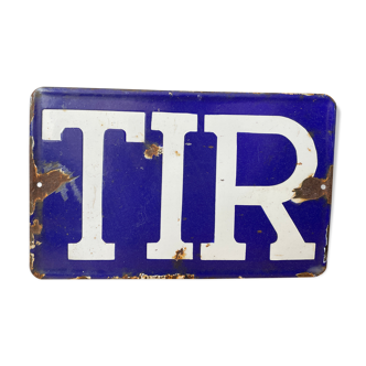 Tir sign transports internationaux routiers original from 1980's european sign