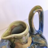 Ceramic Vase Gilbert Métainier (?) Iridescent Blue