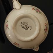 Old Saint Amand saucier and creamer bowl