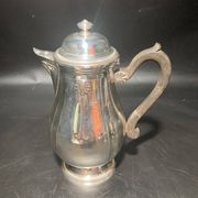 Silver metal teapot