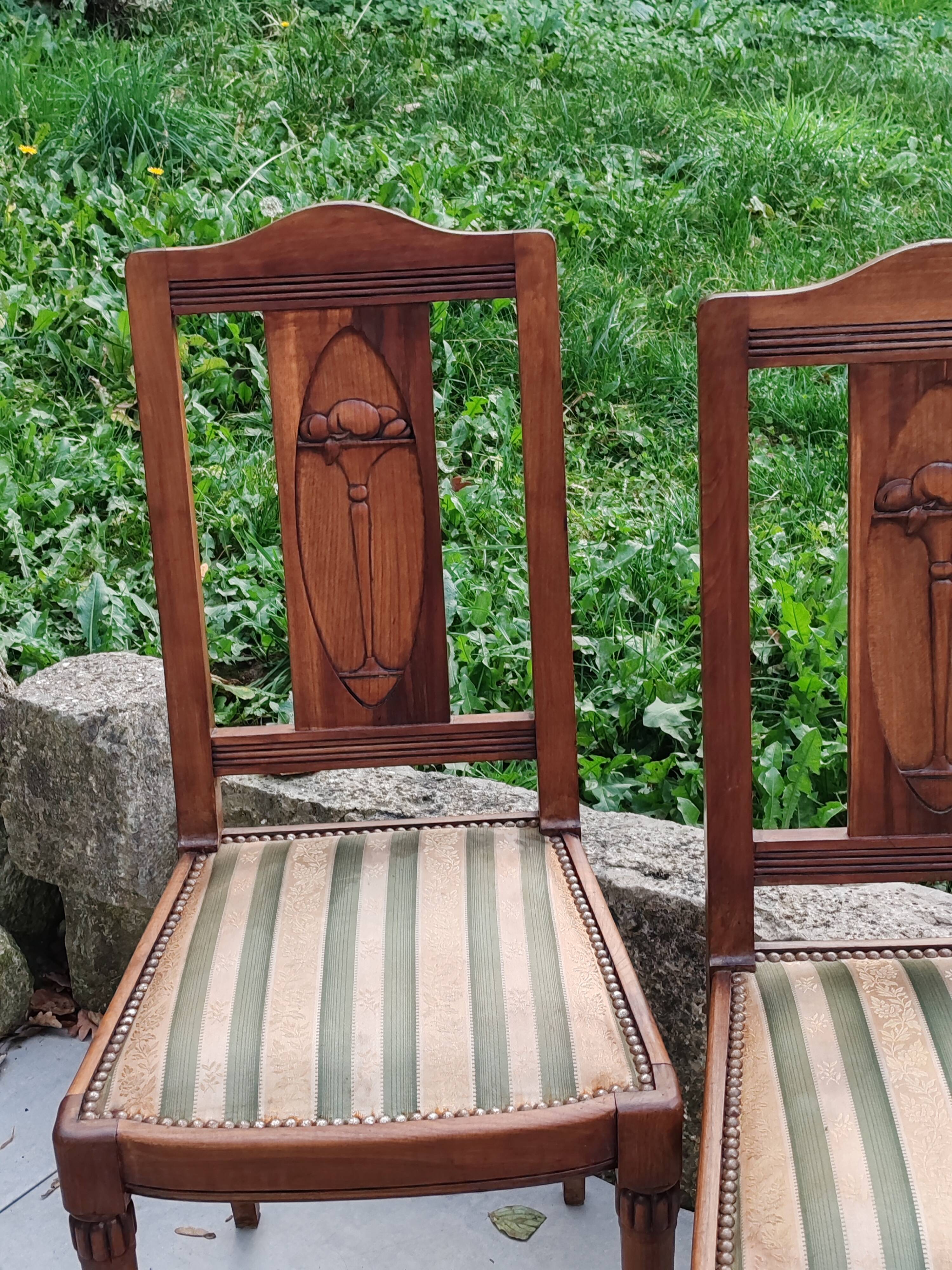 Set of 4 chairs, 1950s/1970s