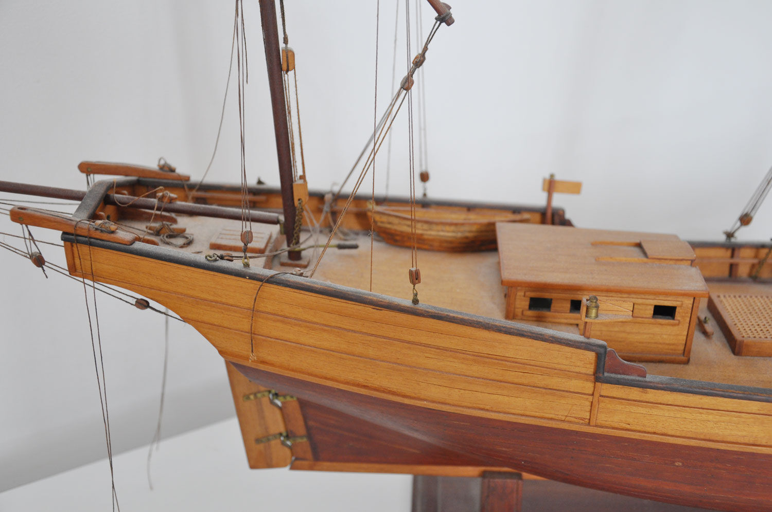 Wooden boat model