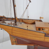 Wooden boat model