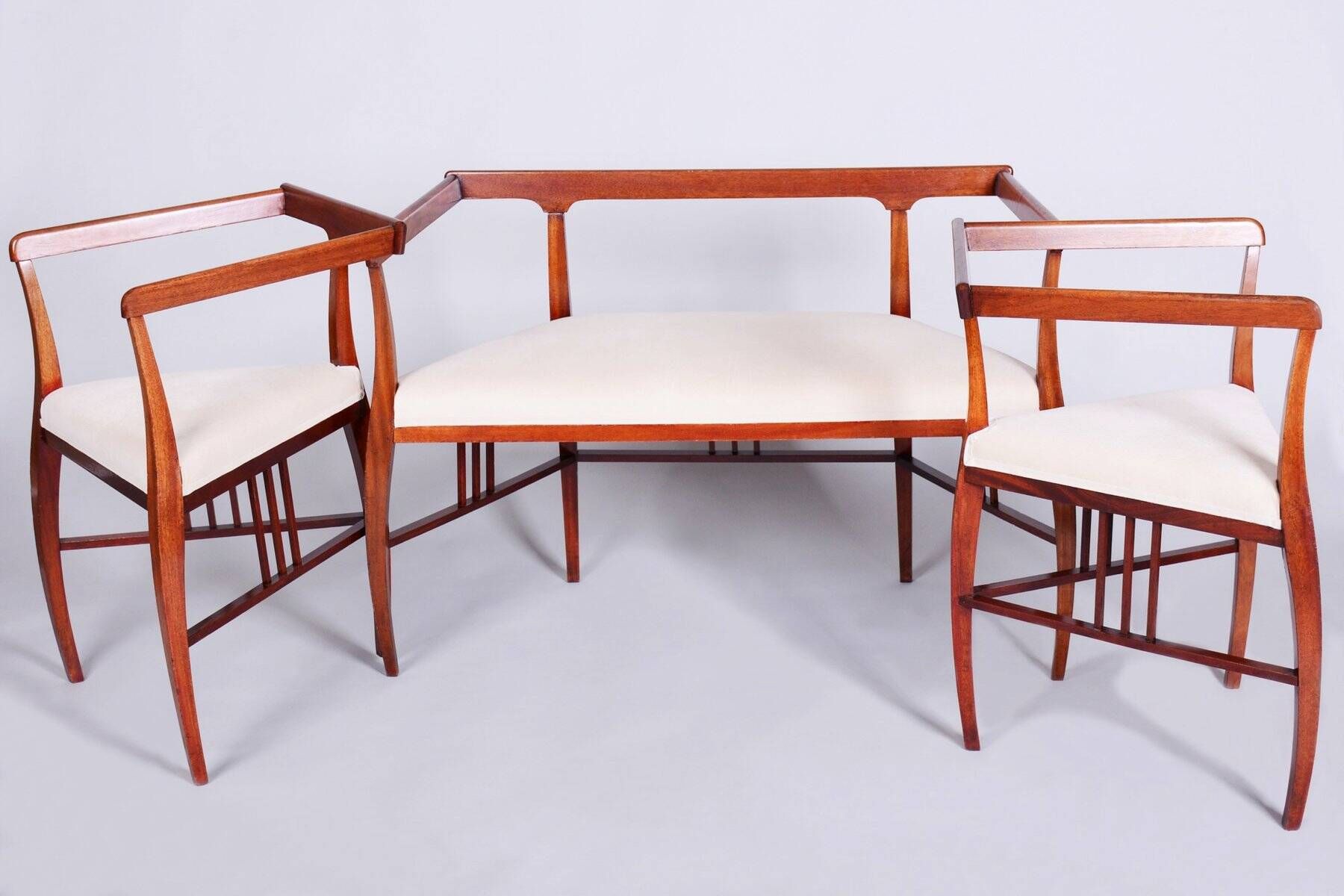 Czech Art Deco Dining Table and Chairs by J. Kotěra for Josef Motka - Litovel, 1900s, Set of 4