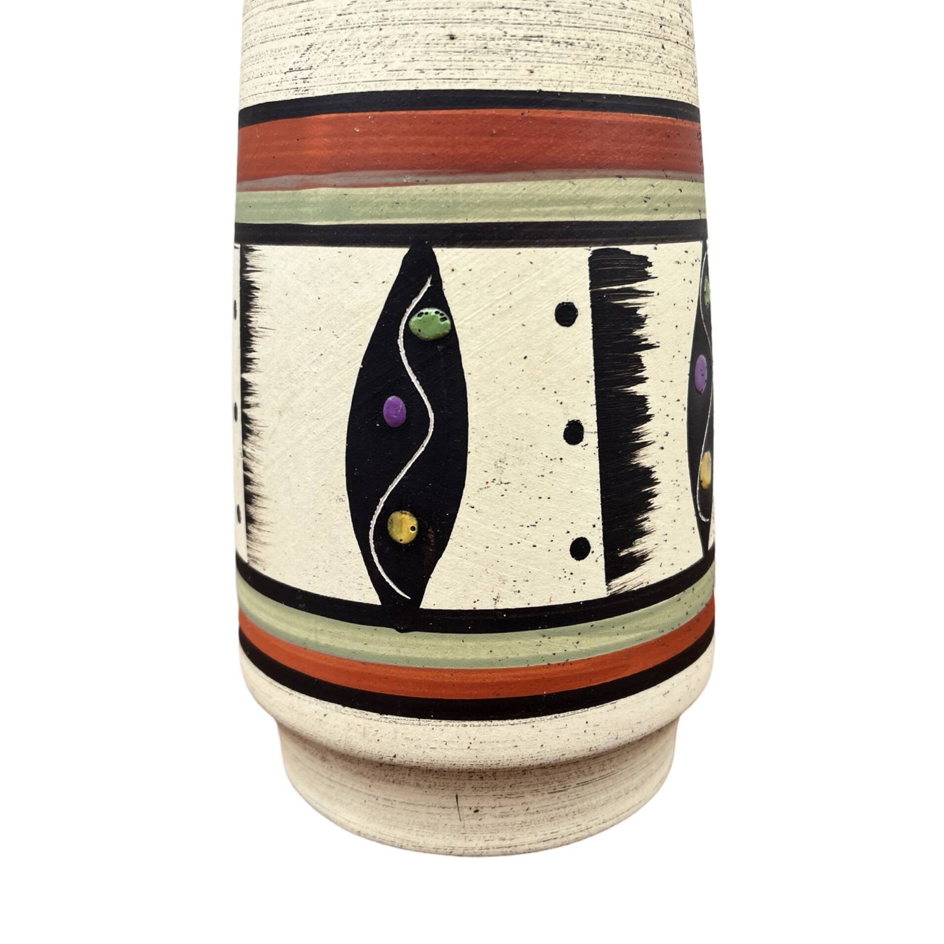 Interesting Bay Keramik ceramic vase, New look, Germany 1970s.