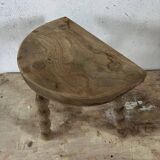 Small raw tripod stool