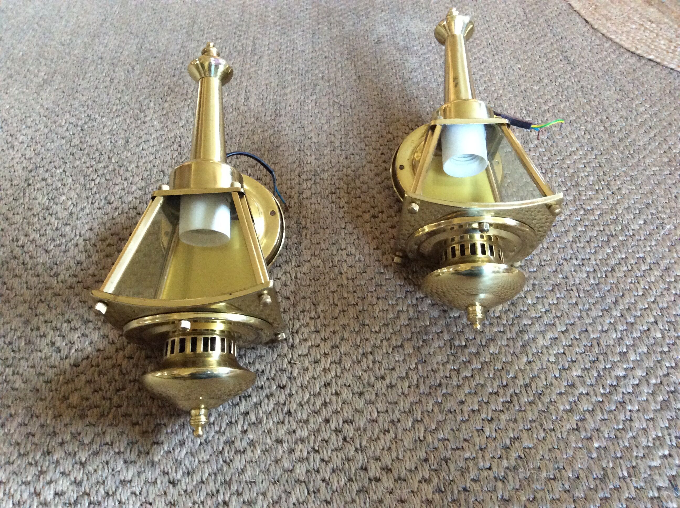 Pair of lantern sconces