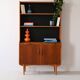 Vintage bookcase with sliding shelf