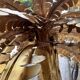 "Palm Trees" floor lamp, Christian Techoueyres for Maison Jansen, gilded brass, 1970s – France