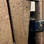 Rare English "Walligraph" accordion lamp, "Radialite" model, 1930s