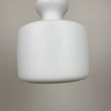 Frosted white glass pendant by Peill and Putzler 1960
