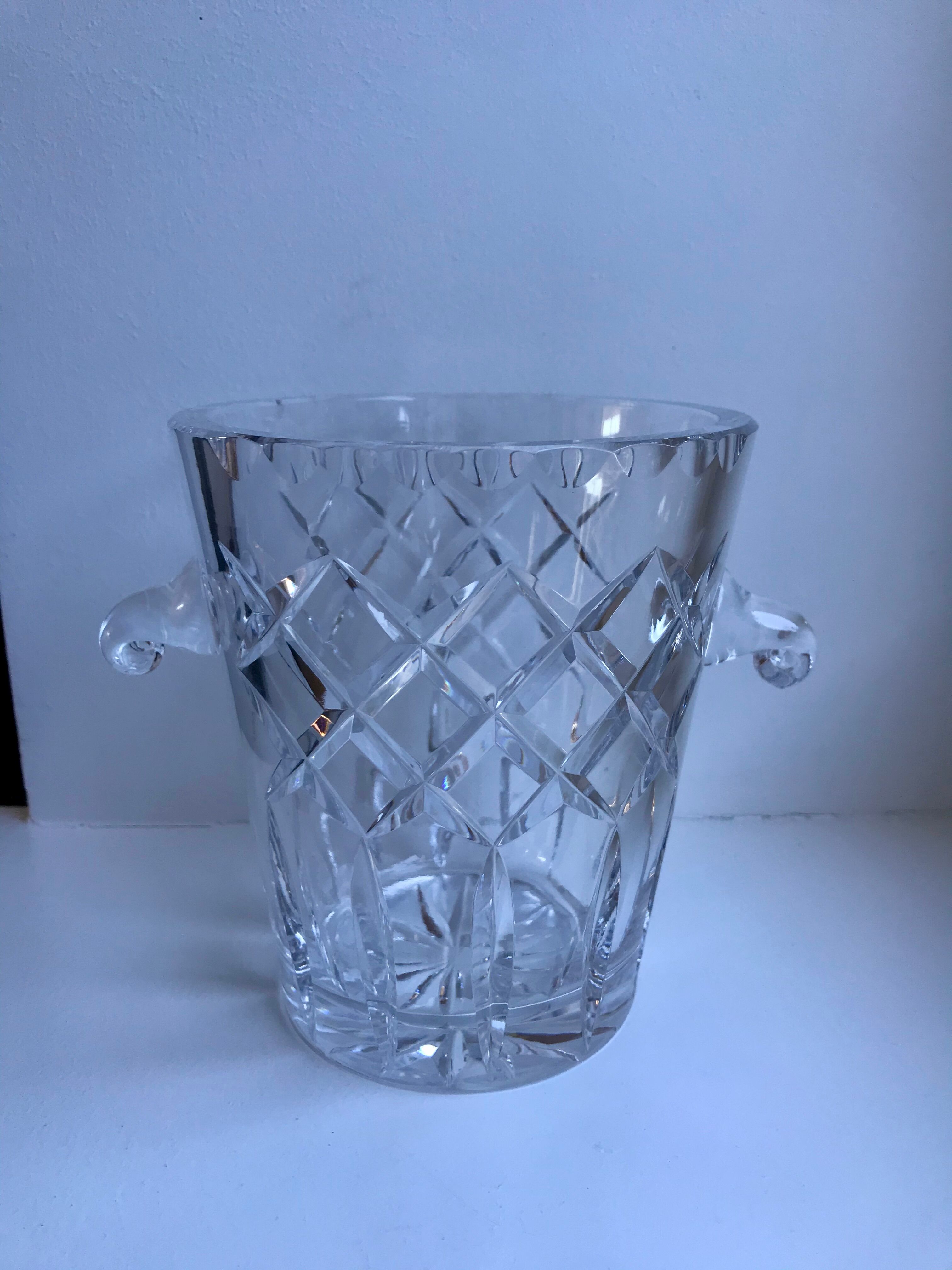Crystal ice bucket 60s-70s
