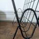 Vintage wire metal magazine rack